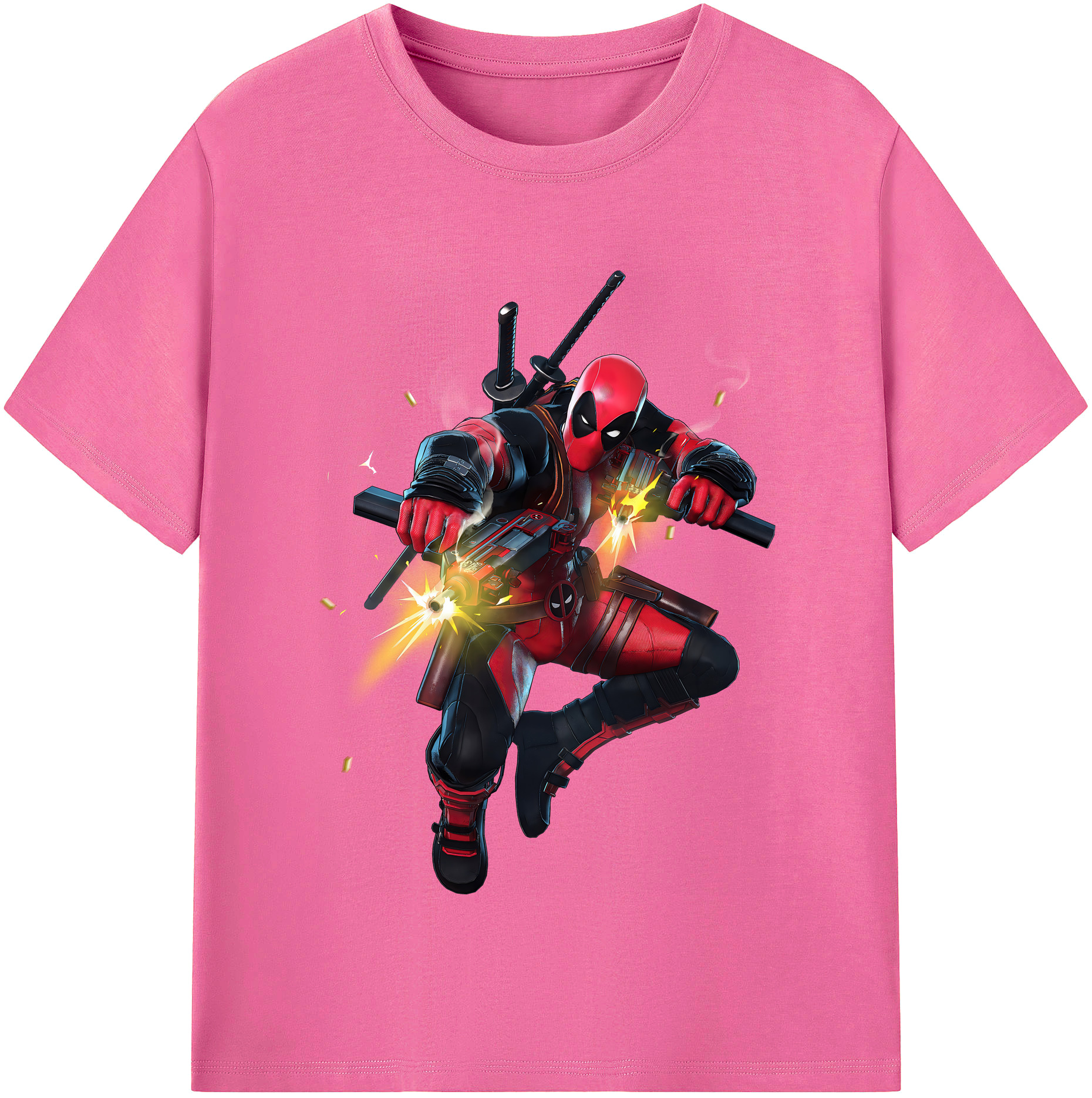 （画像用） Deadpool デッドプール レディースカジュアルプリントTシャツ（綿100％）